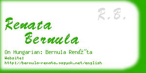 renata bernula business card